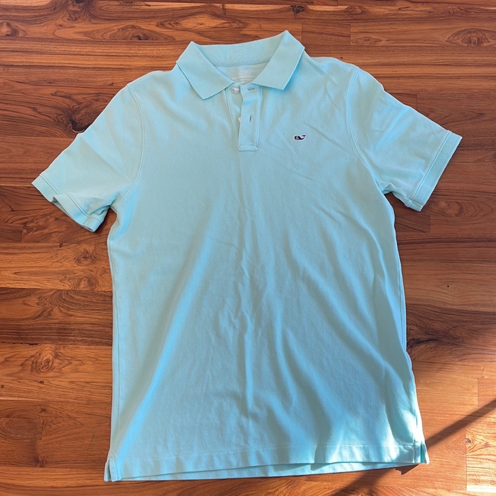 Kids Vineyard Vines polo sized XL, teal.
